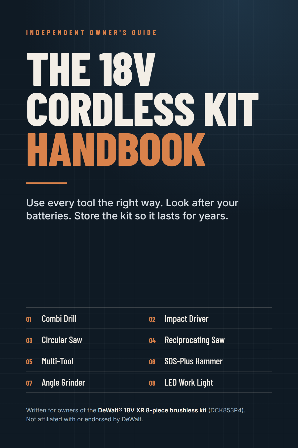 Cover of The 18V Cordless Kit Handbook